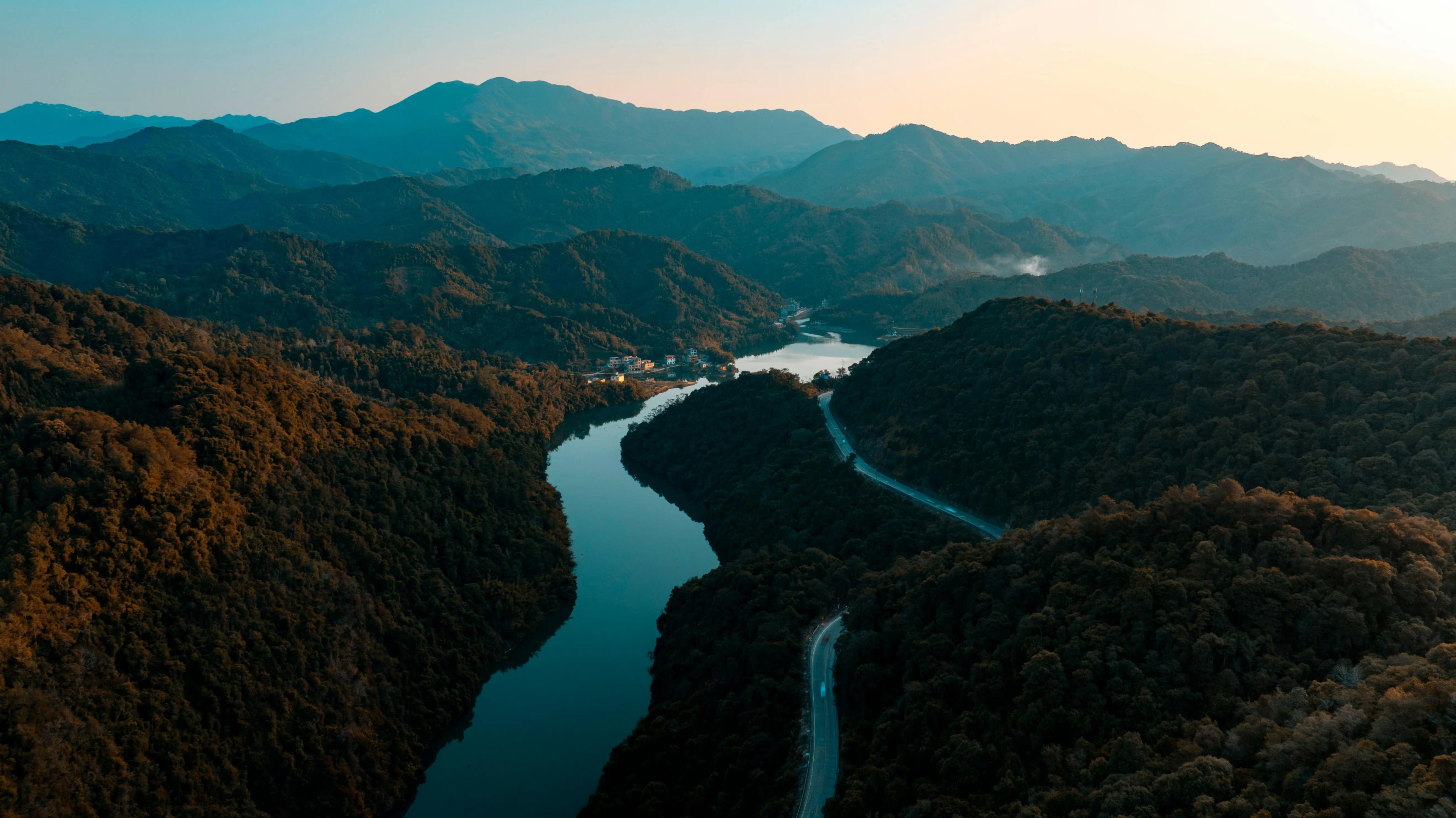 Beautiful river scenery